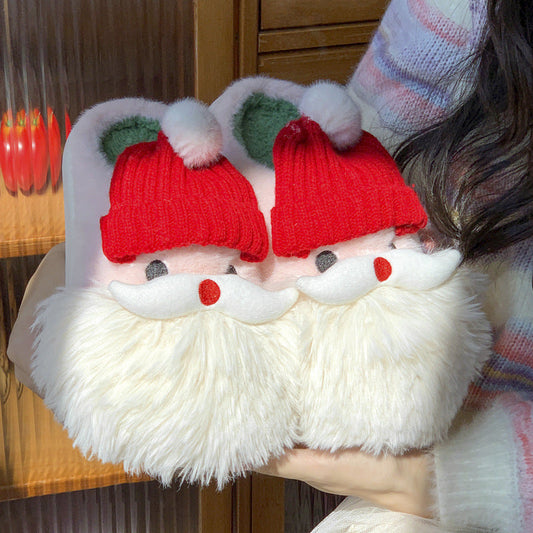 Santa Claus Home Slippers - Winter Warm Indoor Non-slip